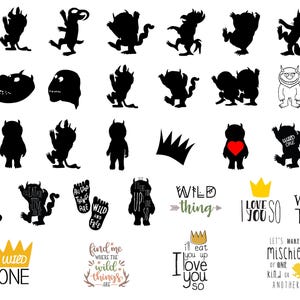 Where the Wild Things Are Bundle - Where the Wild Things Are svg - Where the Wild Things Are png - Design - PNG - SVG - Digital Download