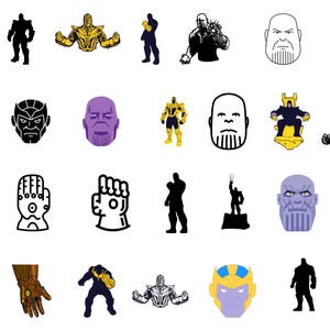 Thanos Bundle - Thanos svg - Thanos png - Design - PNG - SVG - Digital Download