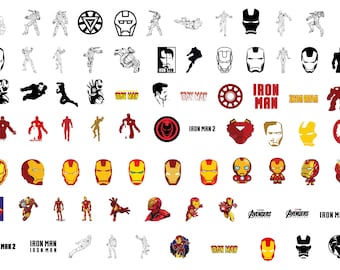 Iron Man SVG PNG Bundle: T-Shirt Designs (Digitaler Download)