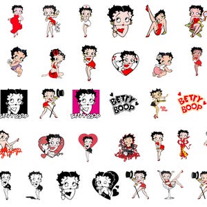 Paquete Betty Boop - Betty Boop svg - Betty Boop png - Diseño - PNG - SVG - Descarga digital