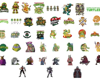 Ninja Turtles SVG PNG Bundle: Sublimation Designs (Digital Download)
