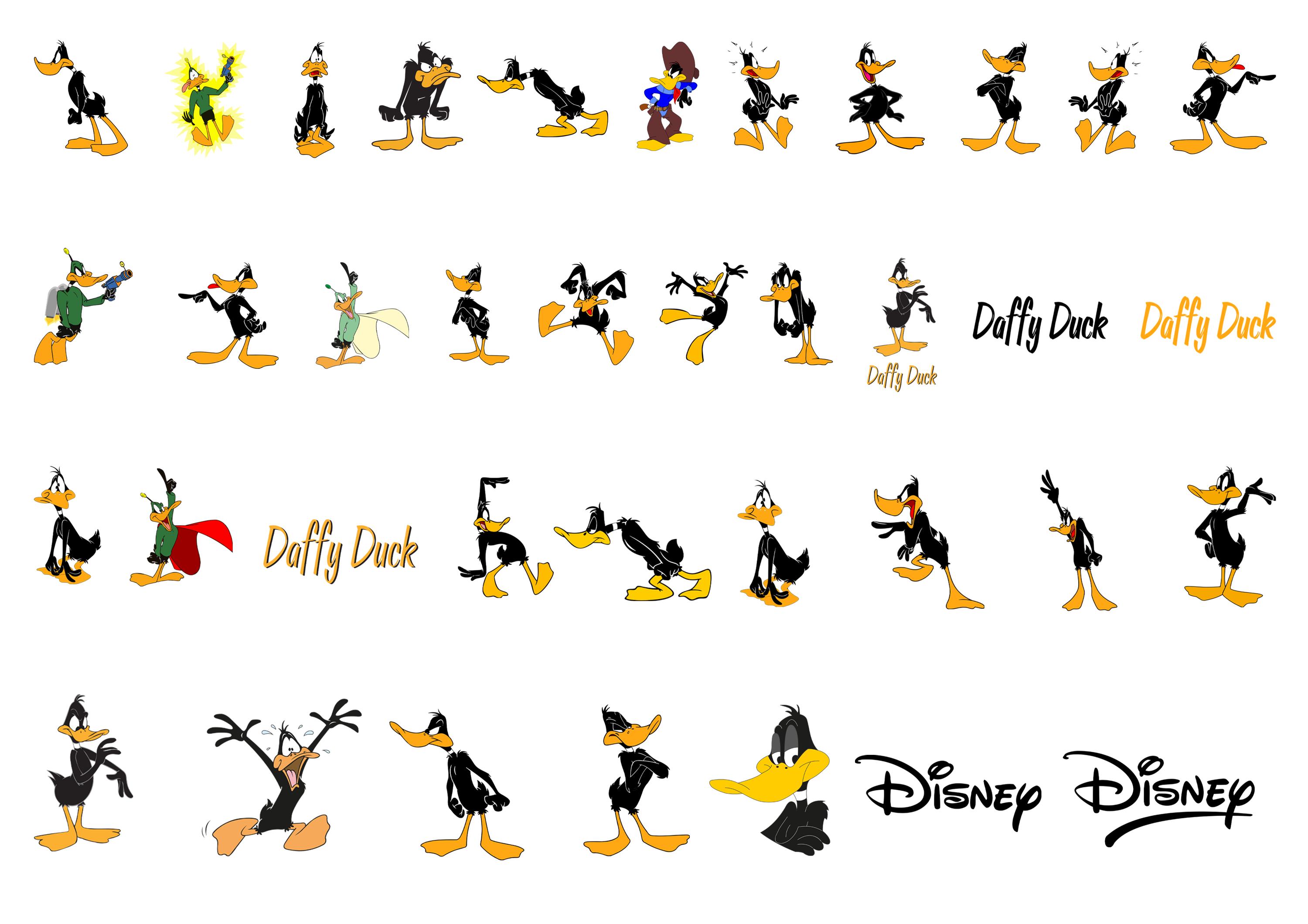 Buy Daffy Duck Clipart Bundle: Vector Graphics (digital Download