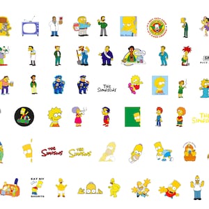 The Simpsons Bundle - The Simpsons svg - The Simpsons png - Design - PNG - SVG - Digital Download