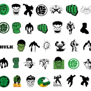 Hulk Bundle - Hulk svg - Hulk png - Design - PNG - SVG - Digital Download