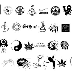 Stoner SVG Bundle – Weed Leaf Designs (Digital Download)