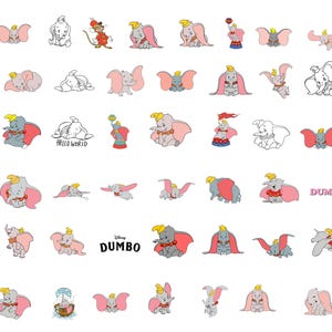Dumbo Bundle - Dumbo svg - Dumbo png - Design - PNG - SVG - Digital Download