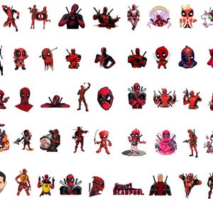 Deadpool Bundle - Deadpool svg - Deadpool png - Design - PNG - SVG - Digital Download