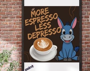 Cartello per bagno con asino, per pub e caffè, decorazione vintage da parete, poster da parete in metallo, 20 x 30 cm