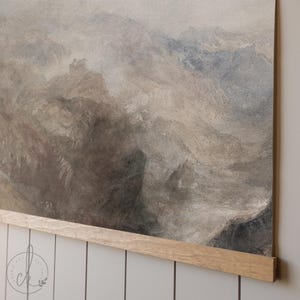 Large Mountain Landscape Canvas Wall Hanging | Living Room Wall Art | Large Landscape Art for Living Room, Bedroom, Office| T1 image 2