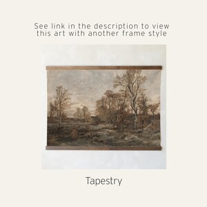 Vintage Autumn Painting | Landscape Painting | Large Framed Wall Art | Fall Landscape Art for Living Room | N230 bild 10