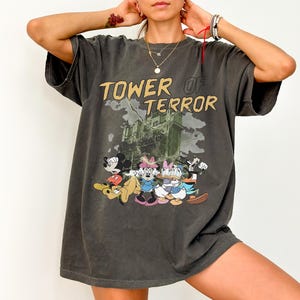 Retro Tower Of Terror Comfort Colors Shirt, Twilight Zone Shirt, Hollywood Studios Sweatshirt, Disney Rides Shirt, DisneyWorld Family Trip
