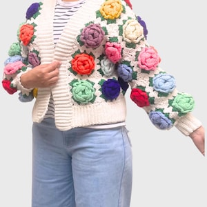 Patroon gehaakt roosvest: gedetailleerde videotutorial voor beginners (digitale download)