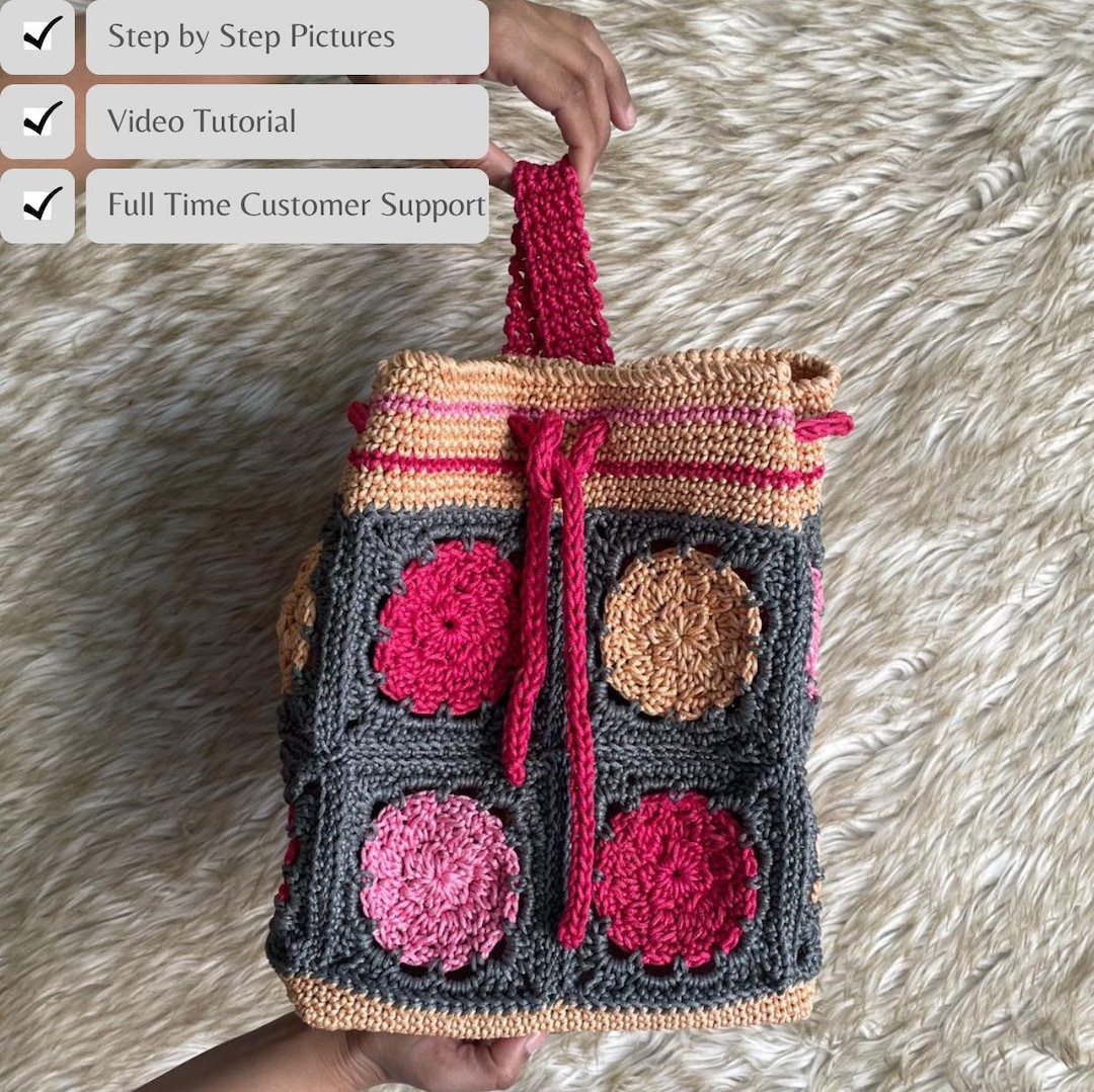 Crochet Backpack Tutorial For Beginners Fun Video Lesson And Printable
