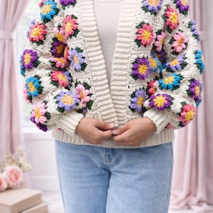 Beginner-friendly Crochet Cardigan Pattern with Step-by-Step Photos and Expert Support
