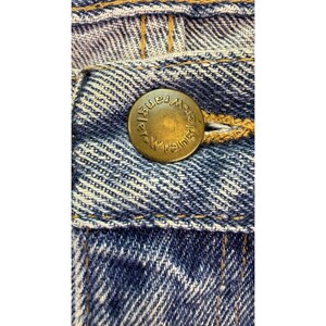 Vintage Wrangler Jeans Men 36x30 USA Rugged Wear Brush Guard Two Tone Workwear image 10