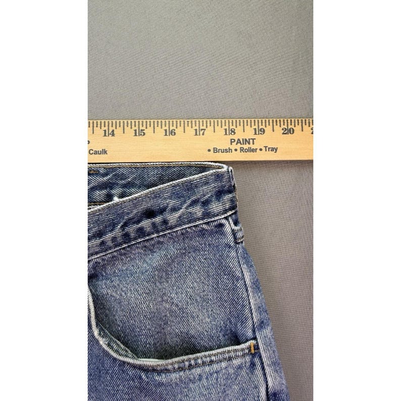 Vintage Wrangler Jeans Men 36x30 USA Rugged Wear Brush Guard Two Tone Workwear image 8