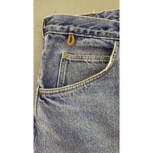 Vintage Wrangler Jeans Men 36x30 USA Rugged Wear Brush Guard Two Tone Workwear image 11