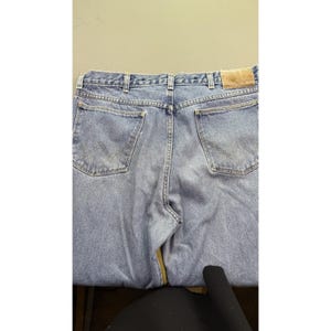 Vintage Wrangler Jeans Men 36x30 USA Rugged Wear Brush Guard Two Tone Workwear image 6