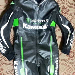Men&#39;s Custom Motorcycle Racing Leather Suit – Handmade Real Cowhide Biker Riding Gear