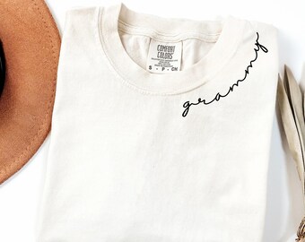 Personalized Grammy Shirt Comfort Colors®, Custom Grandma, Nana, Gigi, Mimi T-Shirt for Women, Mother's Day Gift, Soft Gift for Mimi