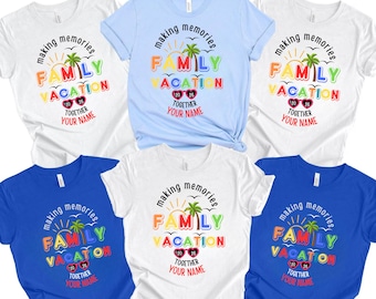 Custom Family Vacation 2026 Matching Shirts, Family Beach Vacation Shirt,Custom Family Trip Shirts , Making Memories Together