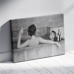 Steve McQueen and Wife Wall Art: Framed Home Decor, Canvas Print, Ready to Hang.