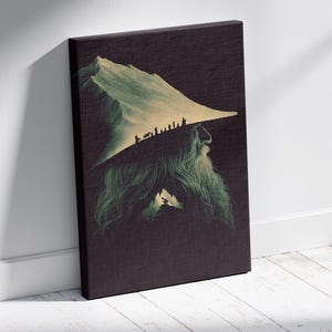 Middle Earth Canvas Art Print: Fellowship of the Ring Film Decor