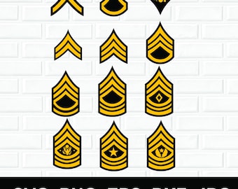 Us army ranks svg, USMC army ranks svg, enlisted ranks svg, us ranks sv,g army ranks svg cut file