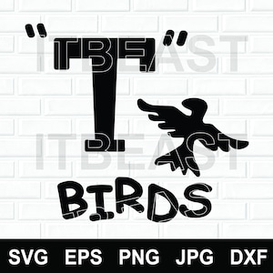 Tbirds SVG, t birds SVG, archivo de corte SVG de la película Grease, clipart, archivos SVG de Grease, archivo de corte de silueta para Cricut Svg, png, eps, jpg, archivo dxf