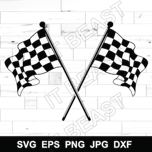 Racing Flag Nascar Flag Checkered Flag svg  Svg , Dxf , Jpg , Png , Eps Cut File Download digital Silhouette Cricut File finish line flag