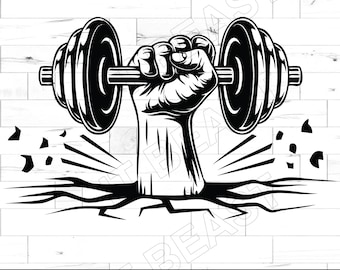 bodybuilding Svg, weight hand dumbbell svg motivation SVG, Eps,Dxf,Png,Jpg vector cut file for cricut and design digital file download svg