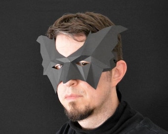 DIY Fledermausflügel Gesichtsmaske Schnittmuster – Halloween Kostüm (PDF-Muster)