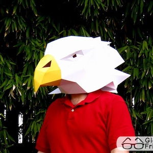 Eagle Mask - Make Your Own Animal Mask with just Paper and Glue! | Paper Mask | DIY Mask | Mascot | Halloween Mask