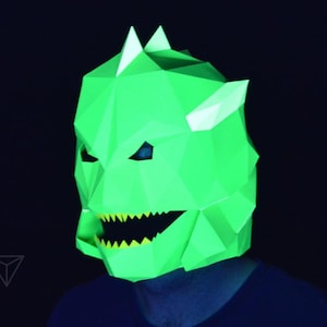 Creature from the Black Lagoon Mask with Moving Jaw! - Halloween Mask Pattern | DIY Paper Mask | DIY Mask | Fish Man Mask