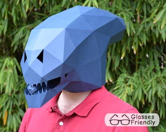 Alien Xenomorph Paper Mask Pattern – Halloween Costume (PDF Pattern)