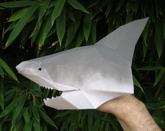 Shark Hand Puppet Pattern | DIY Paper Craft Project (PDF Pattern)