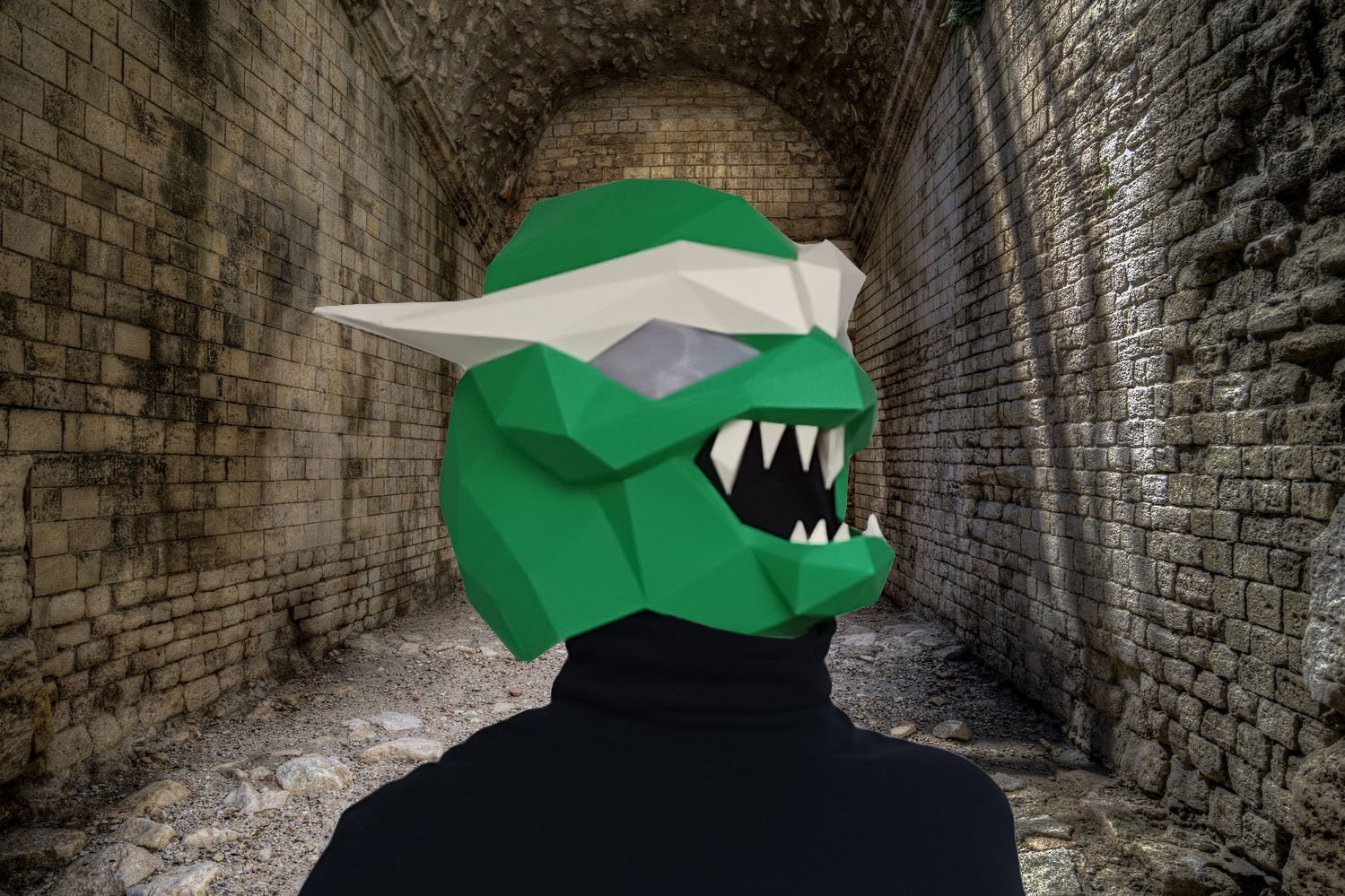 Goblin Mask Papercraft Pattern DIY Mask Paper Craft Mask Etsy