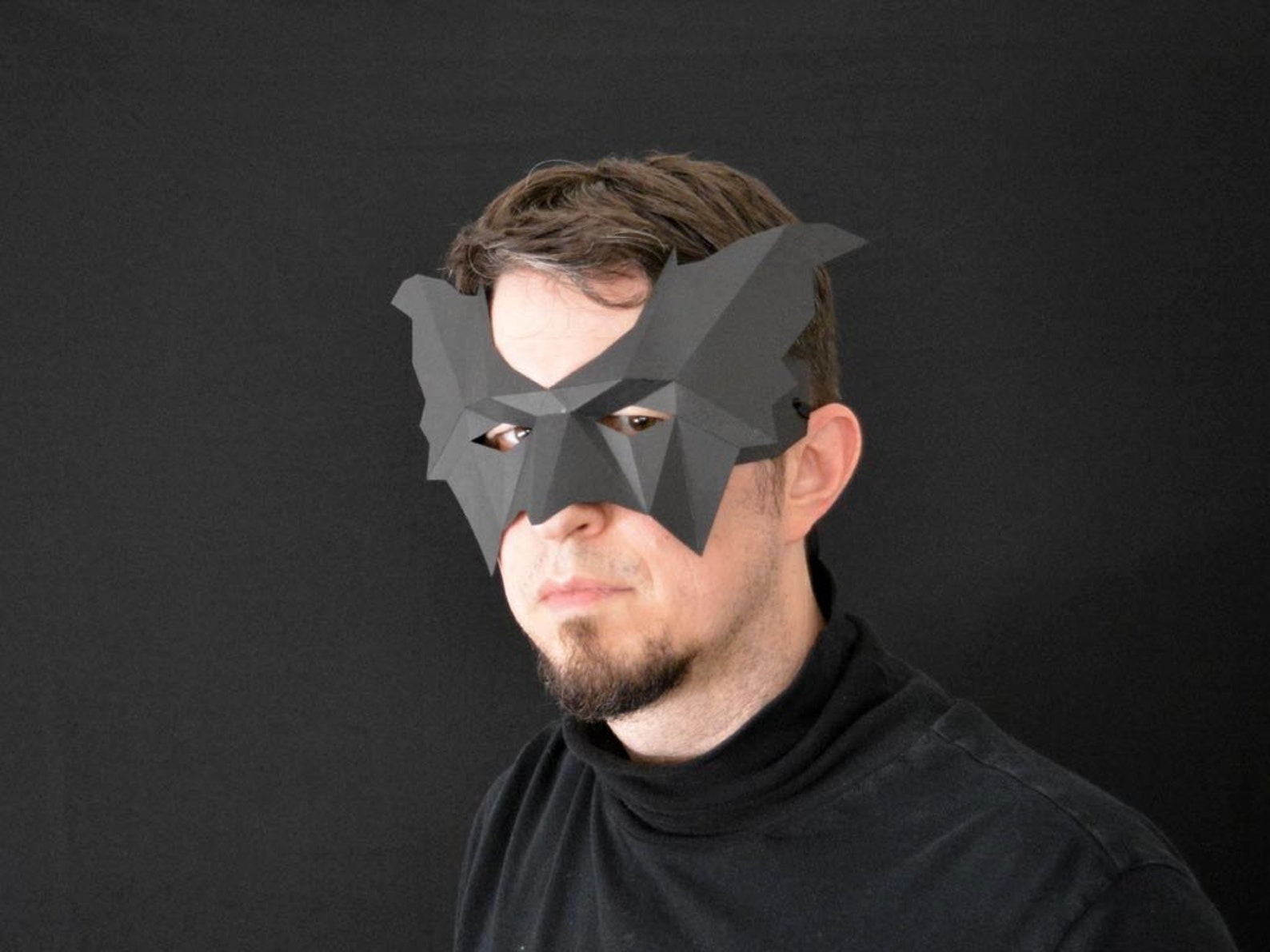 Bat Wings Face Mask for Halloween DIY Pattern Builds in 30 Etsy