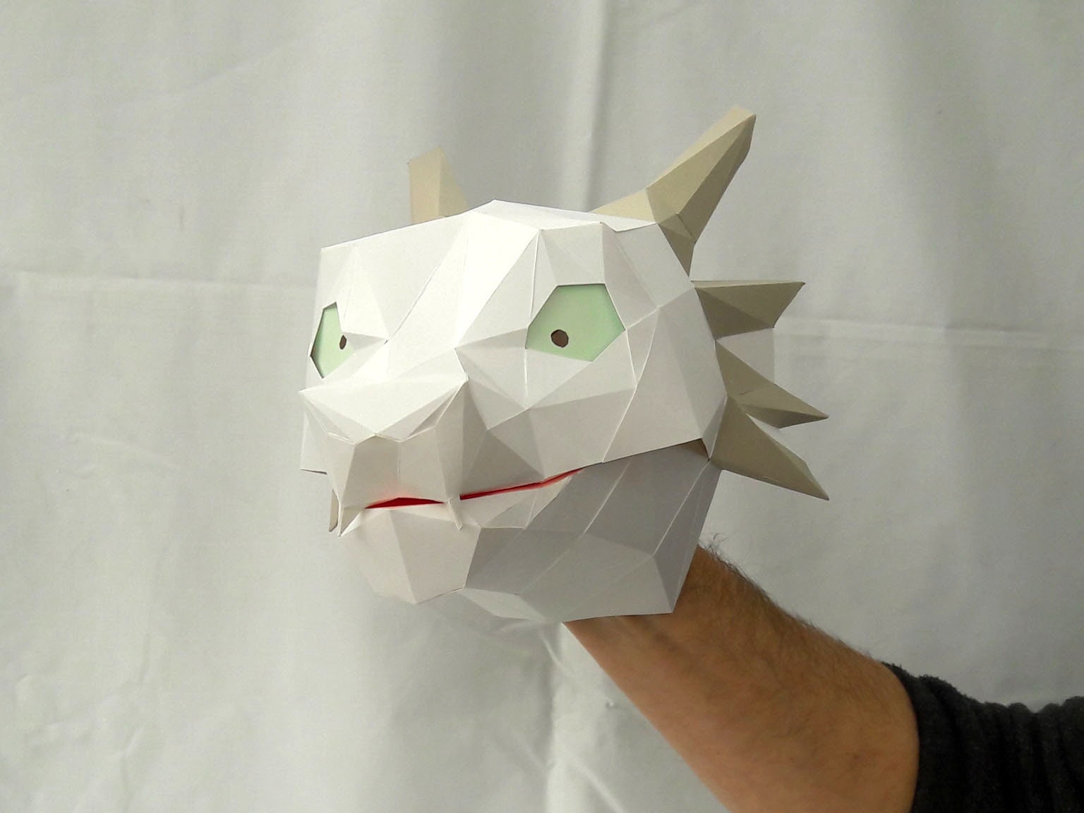 Hand Puppet Pattern Baby Dragon Build Your Own Paper Etsy UK