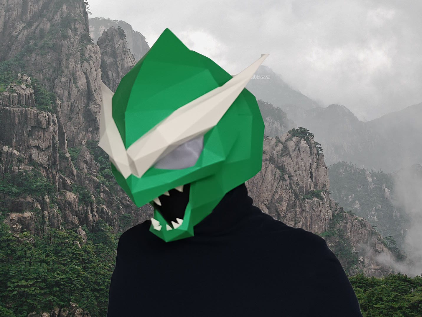 Goblin Mask Papercraft Pattern DIY Mask Paper Craft Mask Etsy