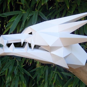 Dragon Puppet Build a Hand Puppet with just Paper and Glue Monster Puppet Paper Puppet Papercraft Dungeons and Dragons image 6