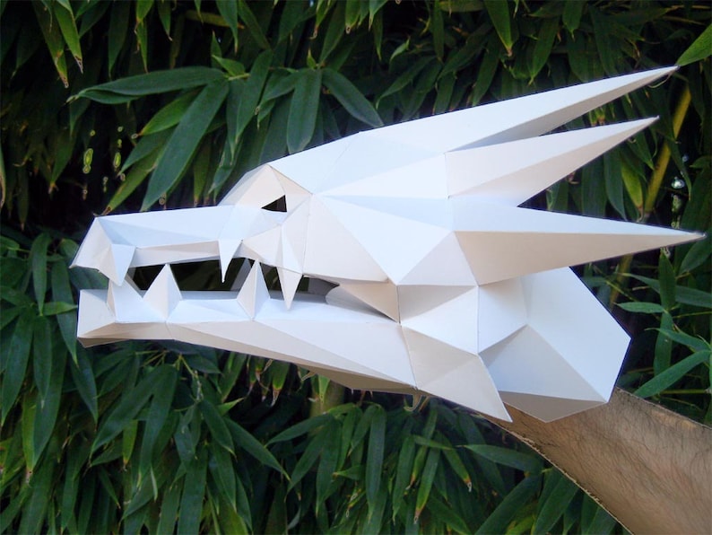 Dragon Puppet Build a Hand Puppet with just Paper and Glue Monster Puppet Paper Puppet Papercraft Dungeons and Dragons image 6