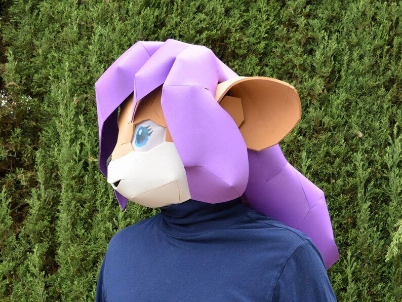 Cartoon Mouse Mask Pattern | Printable Low Poly Halloween Mask (PDF) - Etsy