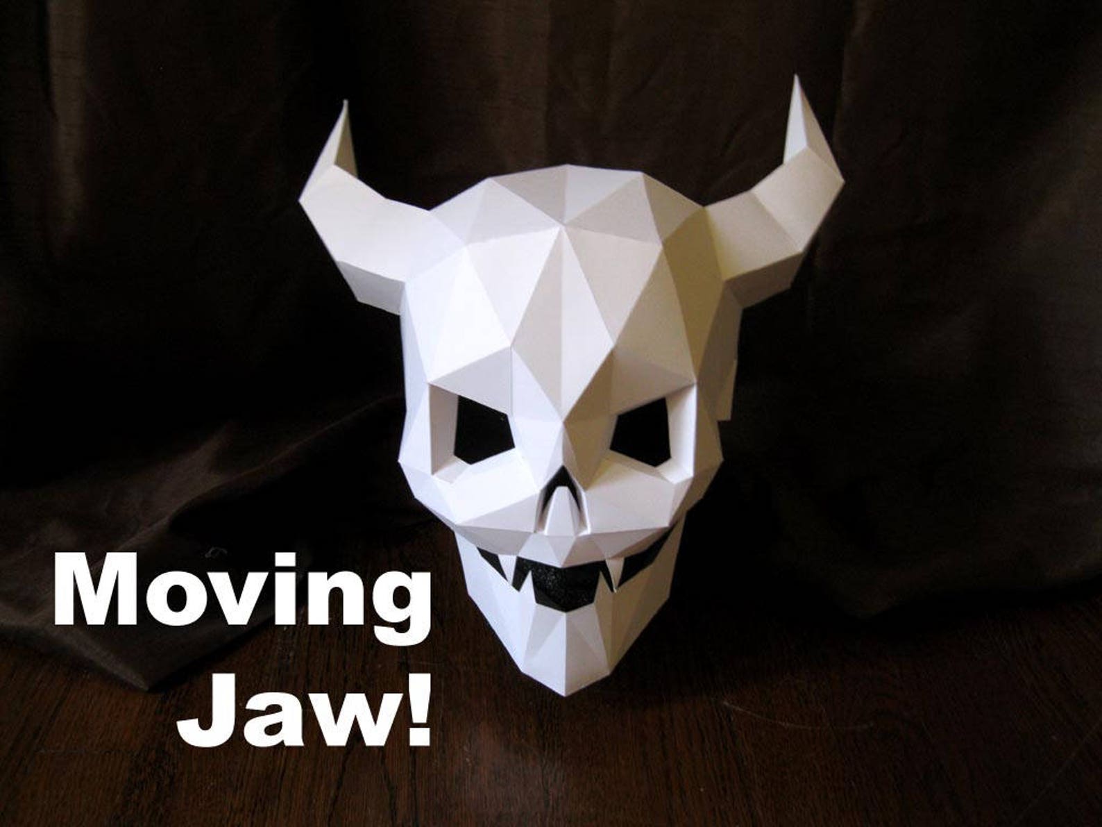 Devil Skull Mask With Moving Mouth – Halloween Papercraft Pattern (PDF ...
