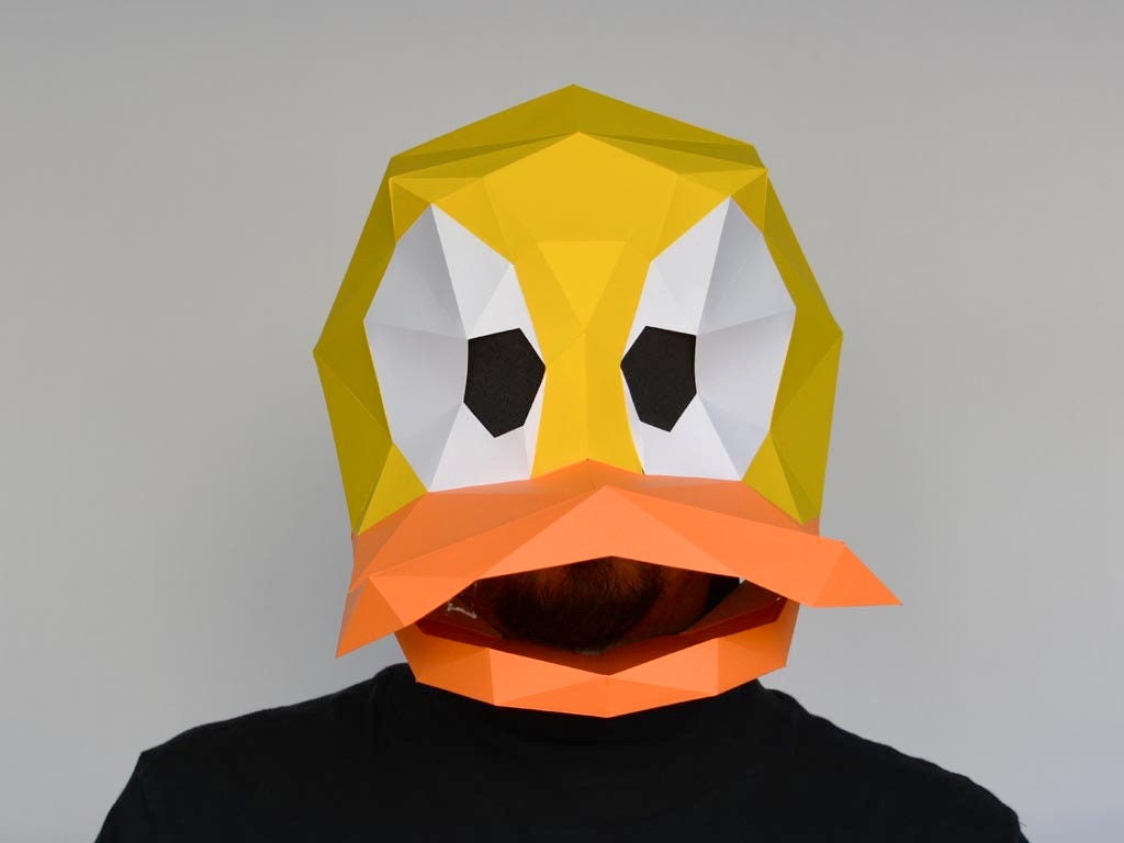 Rubber Duck Mask DIY Paper Mask Template – Lapa Studios