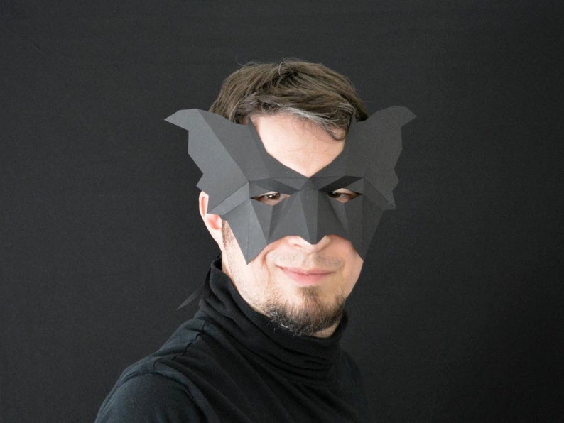 Bat Wings Face Mask for Halloween - DIY Pattern Builds in 30 Minutes ...