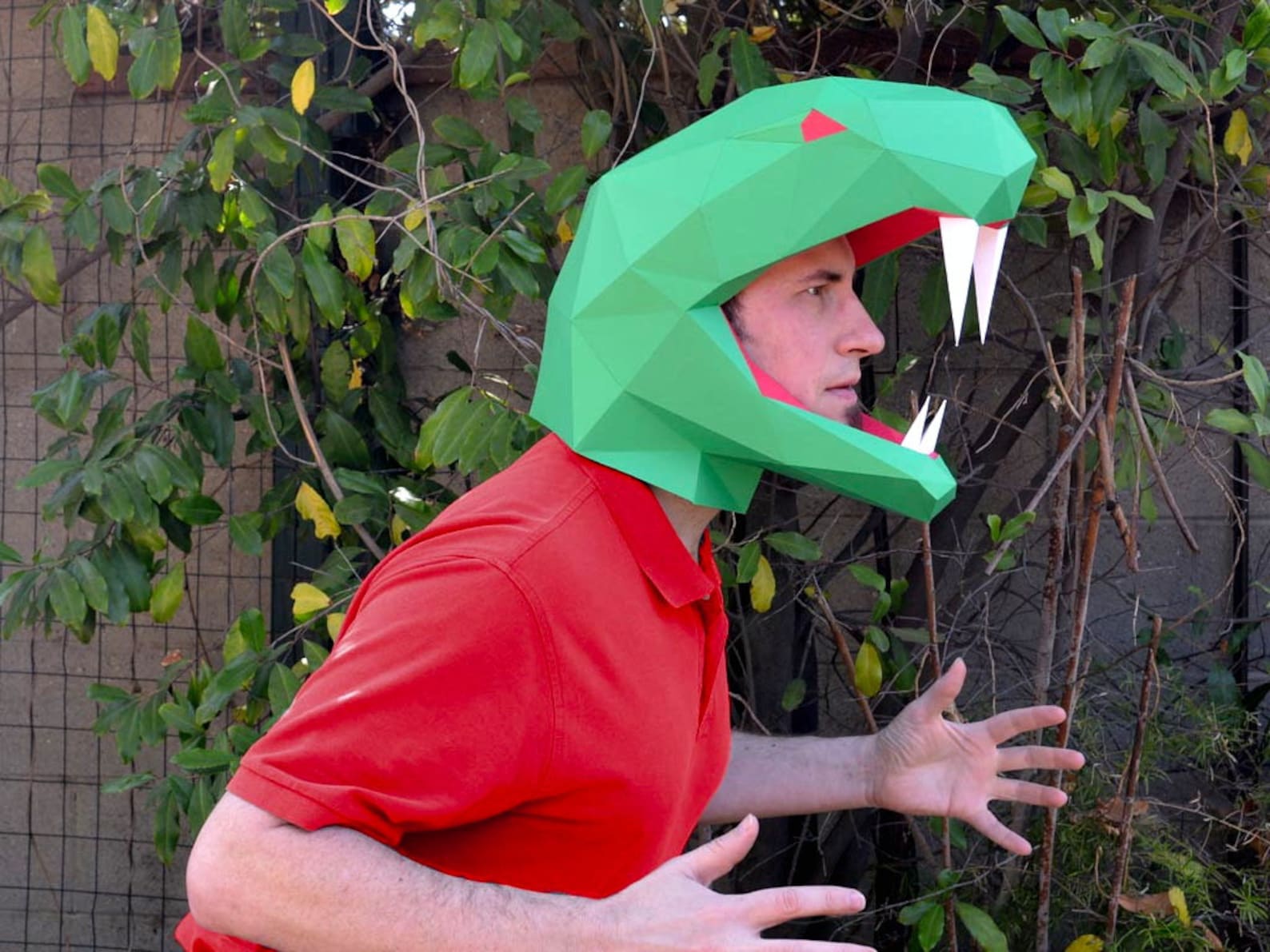 Snake Mask Pattern Open Face for Great Visibility Paper | Etsy