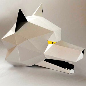 Hand Puppet Pattern: Build Your Own Wolf Puppet Paper Puppet Papercraft ...