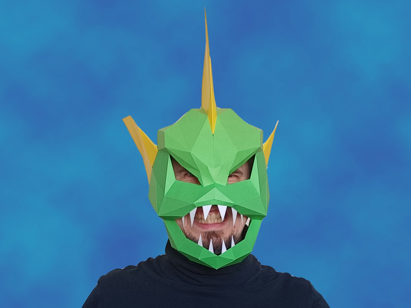 Fish Monster Mask Papercraft Pattern: DIY Costume (PDF) - Etsy