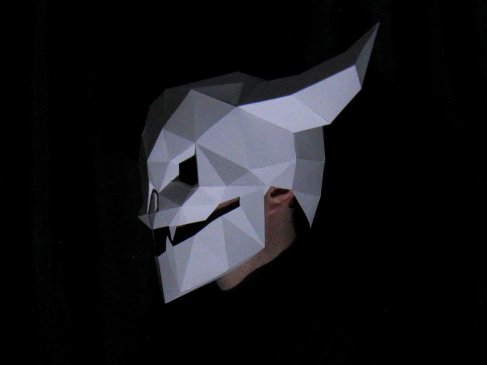 Devil Skull Mask With Moving Mouth – Halloween Papercraft Pattern (PDF ...